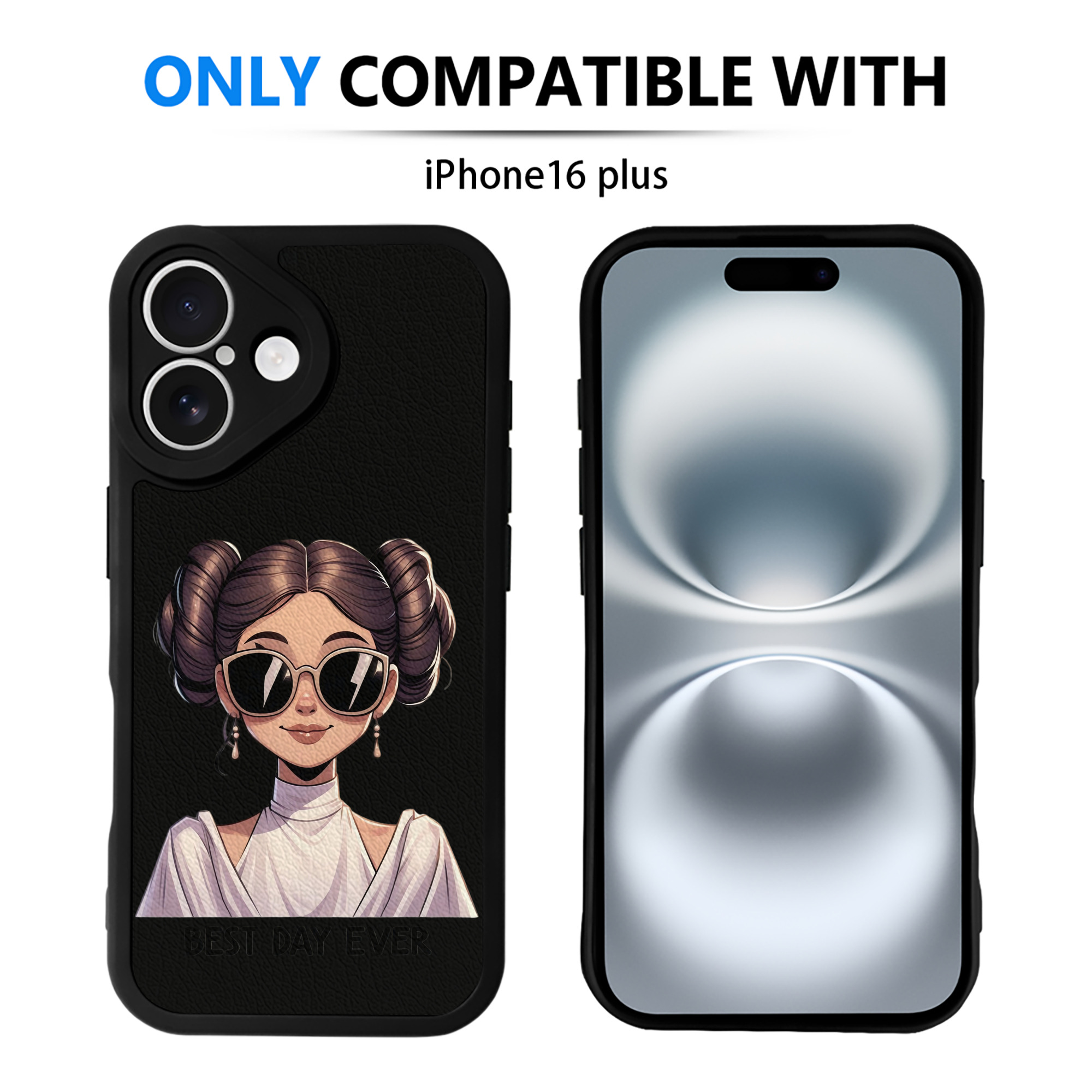 （画像用） スター・ウォーズ Star Wars 【iPhone 16シリーズ対応】シリコンスマホケース（レザー調） 材質：シリコン